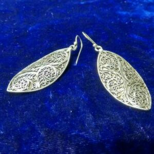 925 Oxidise Silver Earring