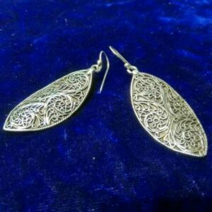 925 Oxidise Silver Earring