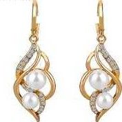 Designer Long Pearl Ladies Earring