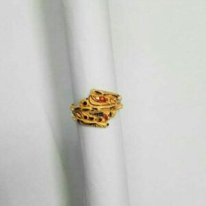 22KT Gold Fancy Meenakari Ladies Ring