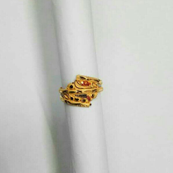 22KT Gold Fancy Meenakari Ladies Ring