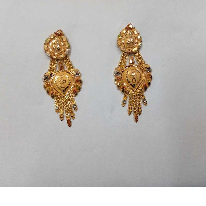 Modern  18KT Gold Earrings