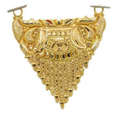 916 Gold Simple Design Ladies Pendant