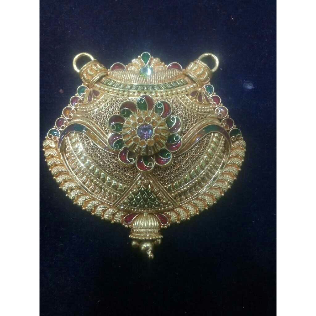 Meena Kari 916 Gold pendant