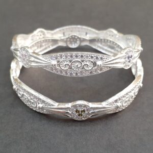 925 Vacuum micro silver bangles