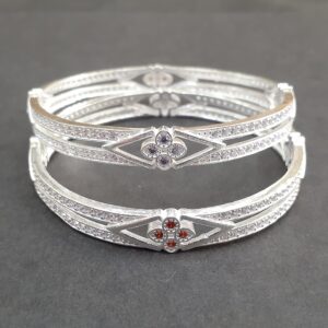 Light Weight 925 micro stone silver bangle