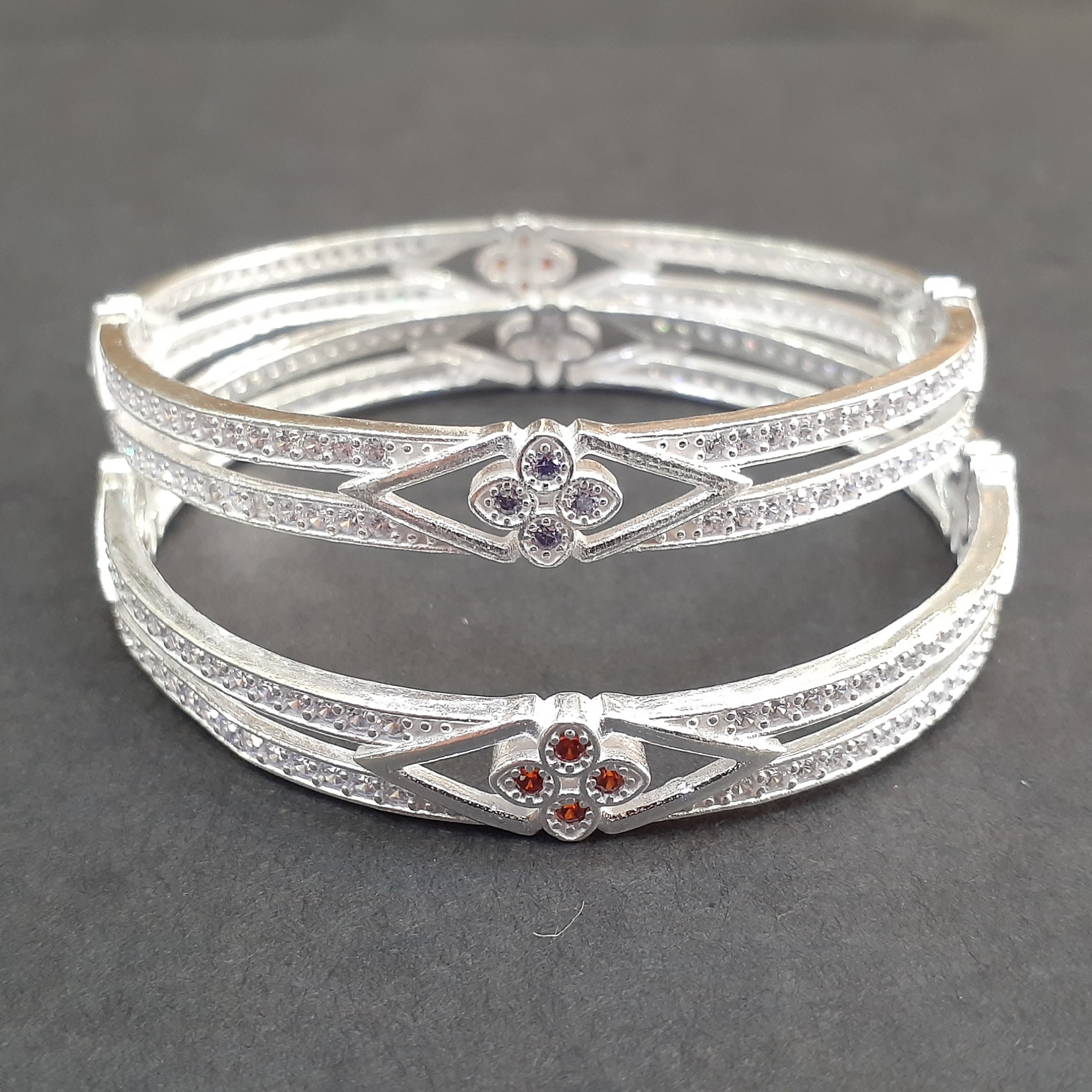 Light Weight 925 micro stone silver bangle