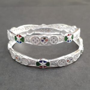 925 micro Silver bangles for ladies