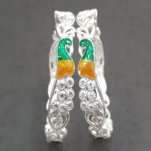 925 Micro peacock Silver bangle
