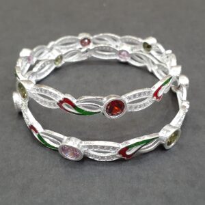 925 light weight fancy silver bangle