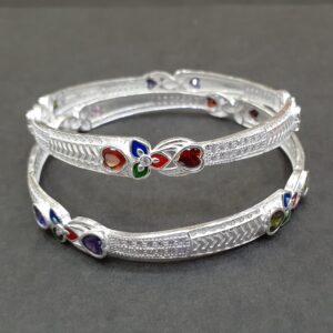 925 light weight fancy silver bangle