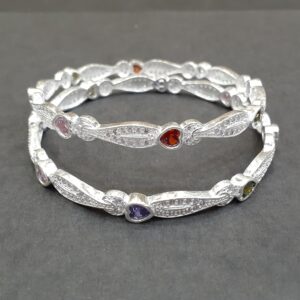 Light weight fancy chudi 925 silver bangle