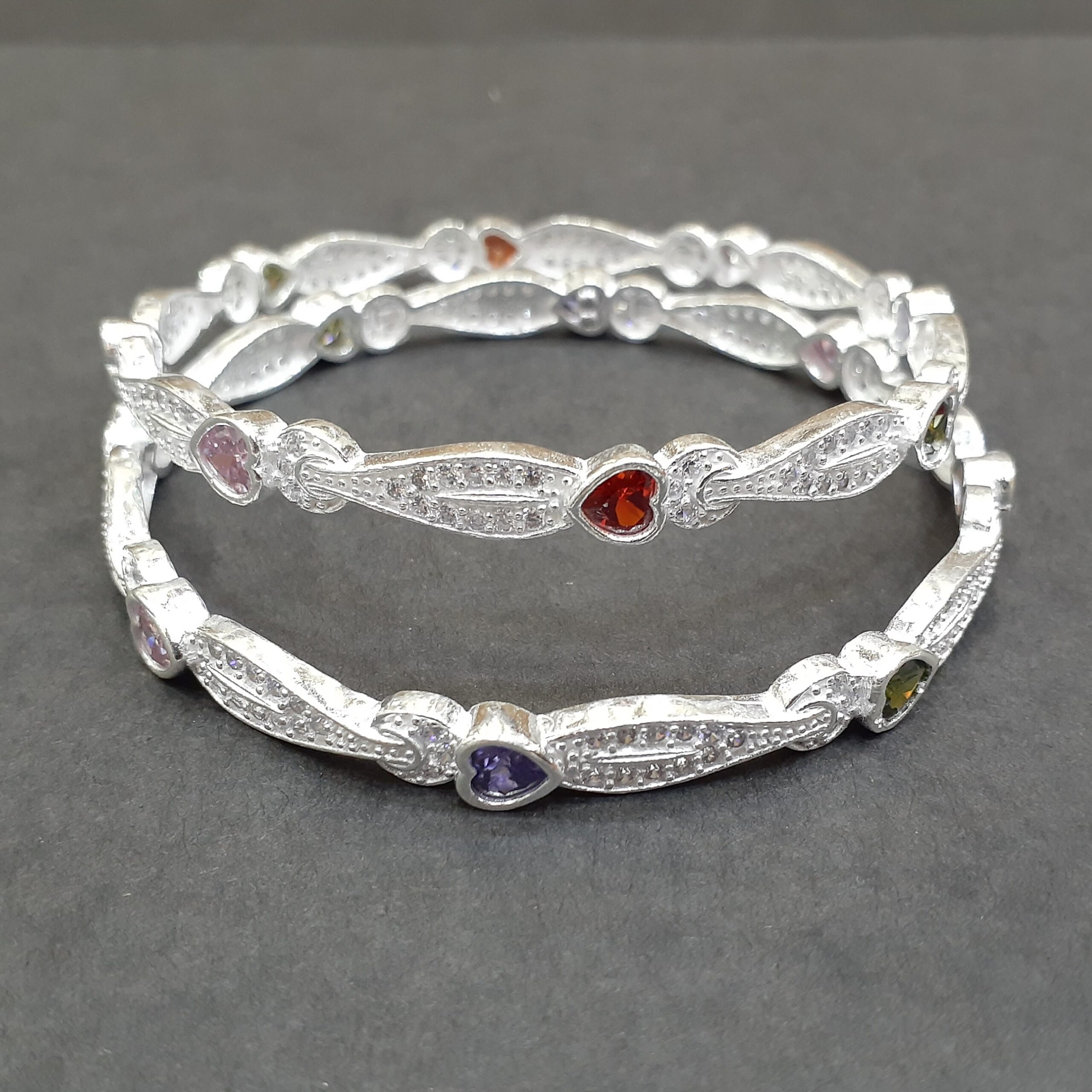 Light weight fancy chudi 925 silver bangle