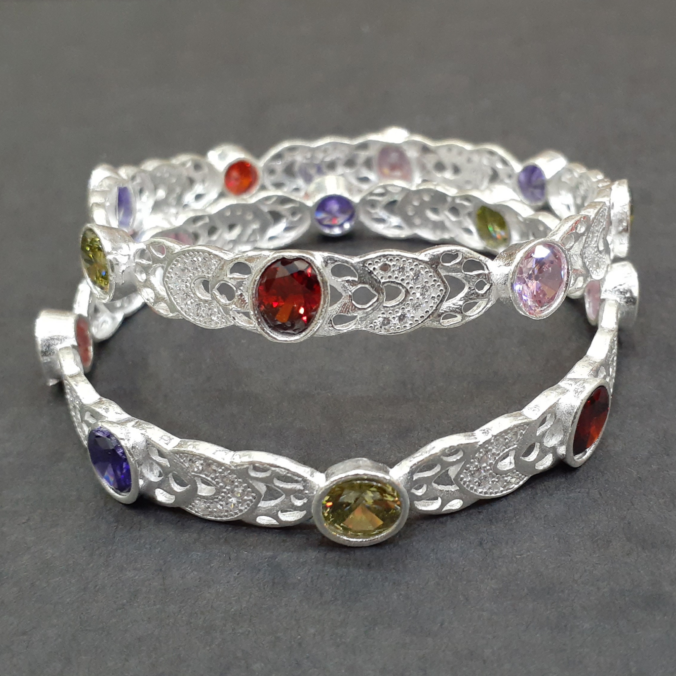 925 silver kada design bangle