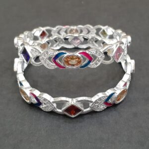 925 silver colourful chudi