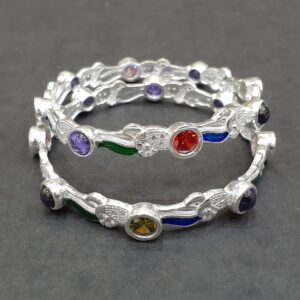 925 beautiful silver bangles