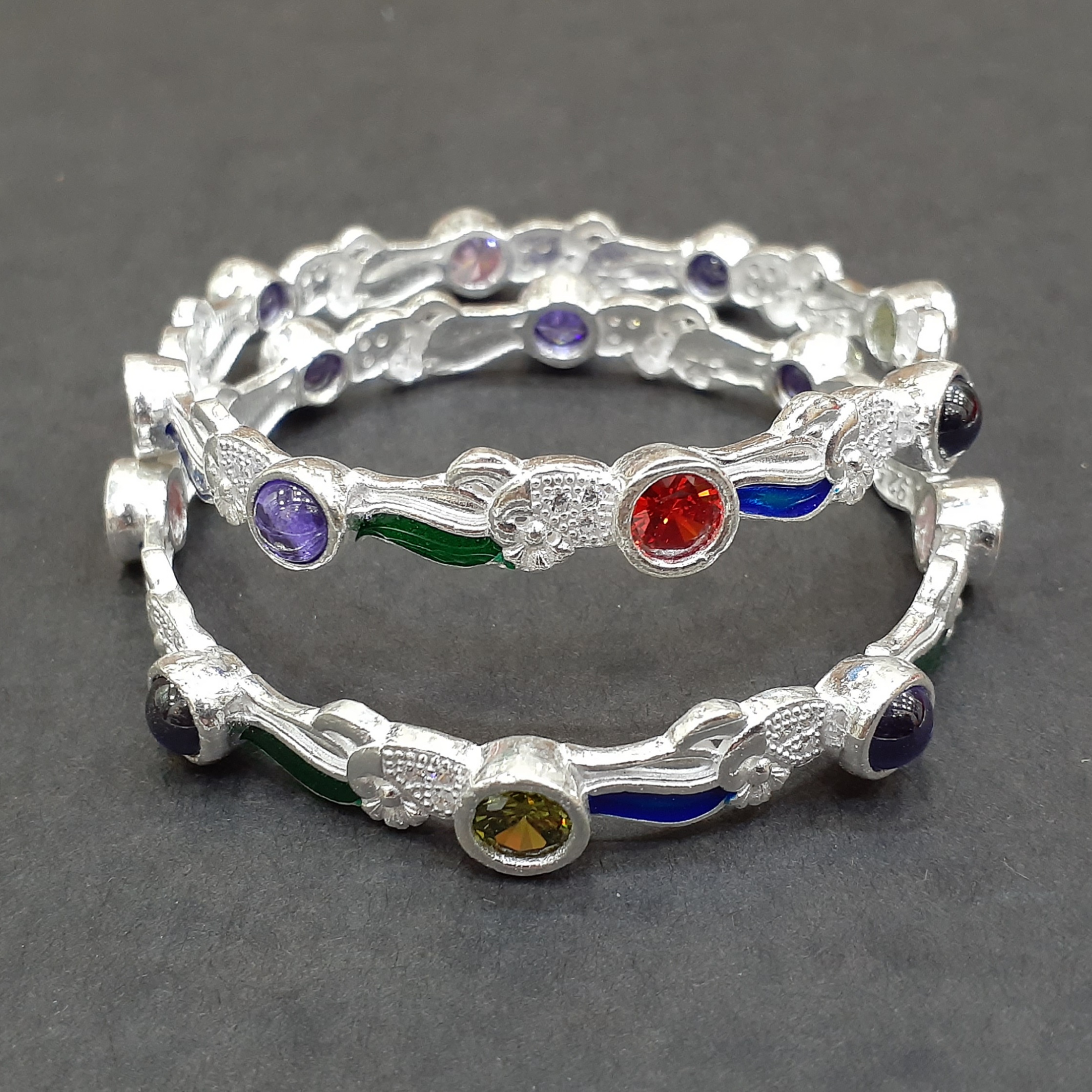 925 beautiful silver bangles