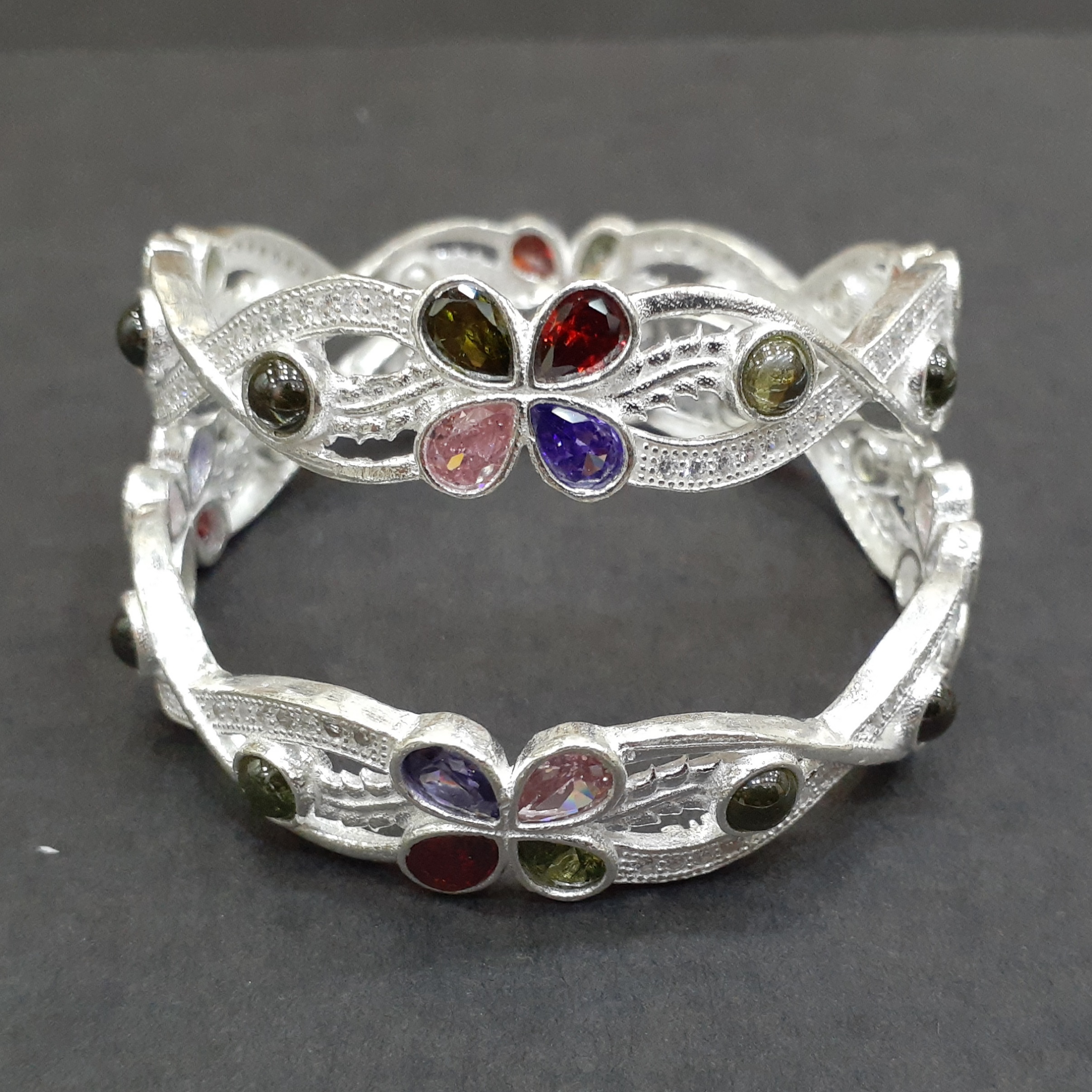 Fancy 925 silver patla set