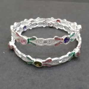 Fancy 925 vacuum silver kangan