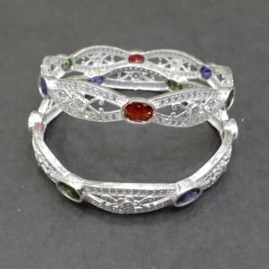 Beautiful 925 silver simple bangles