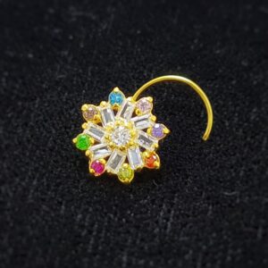 Gold Fancy Diamond Nosepin