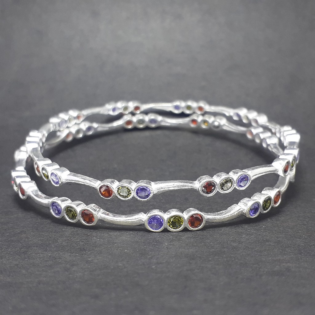 92.5 light weight silver bangles