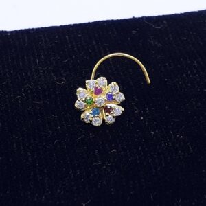Gold Flower nosepin