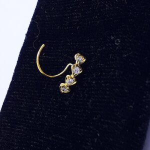Gold Half Round Fancy Sania Nosepin