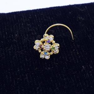 Gold fancy nosepin