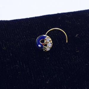 Gold Peacock Nosepin