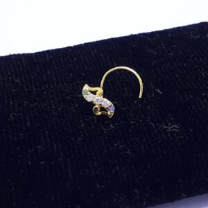Gold fancy nosepin