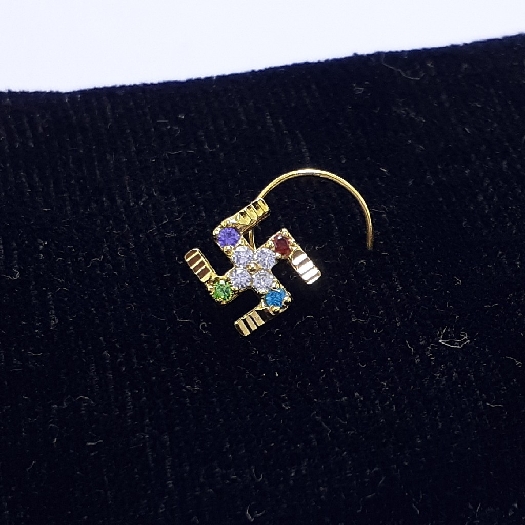 Gold Swastika Nosepin