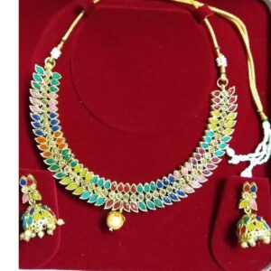 Unique Multicolor Ladies Necklace Set