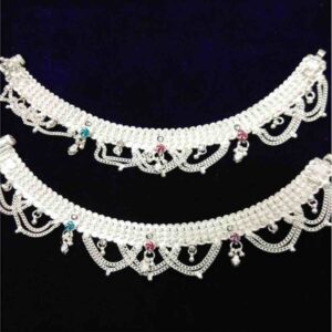 Indian Classic Silver Fancy Anklet