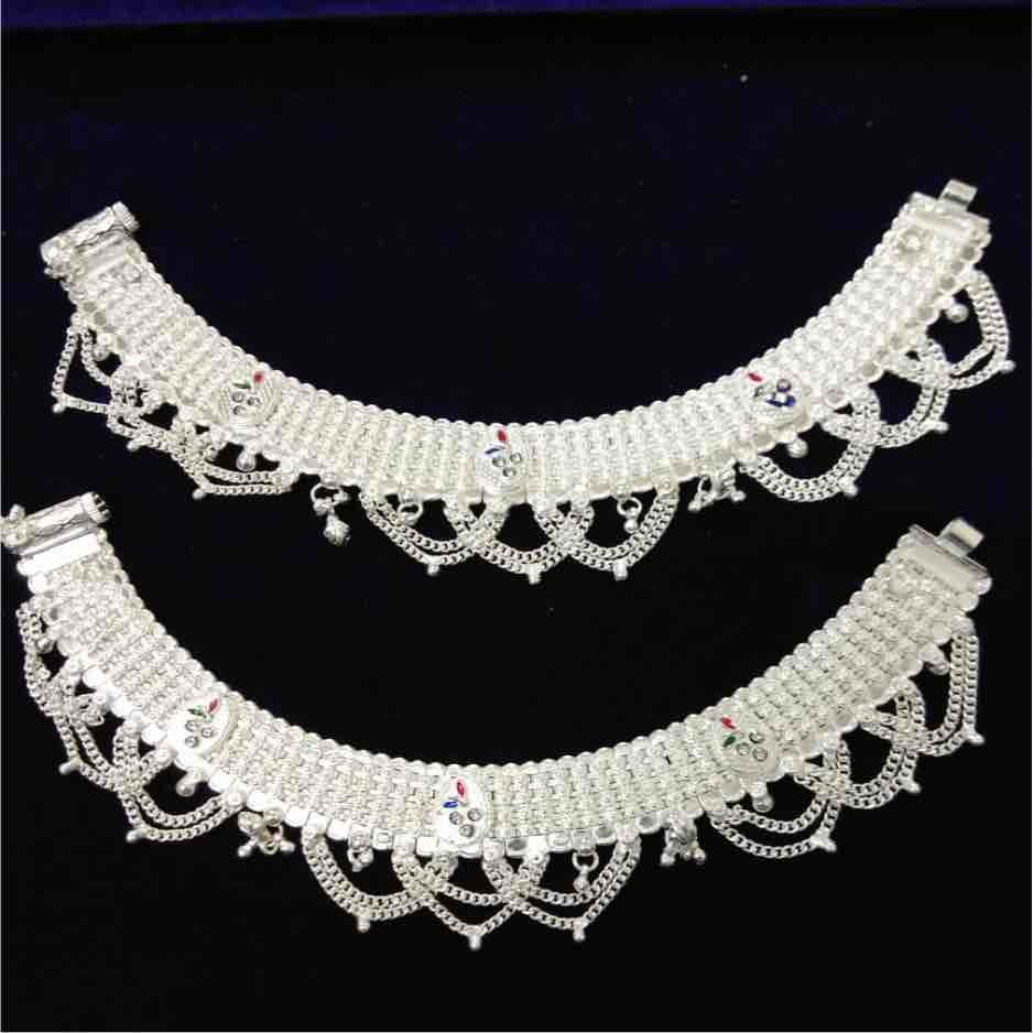 Stylish Silver Anklet For Women