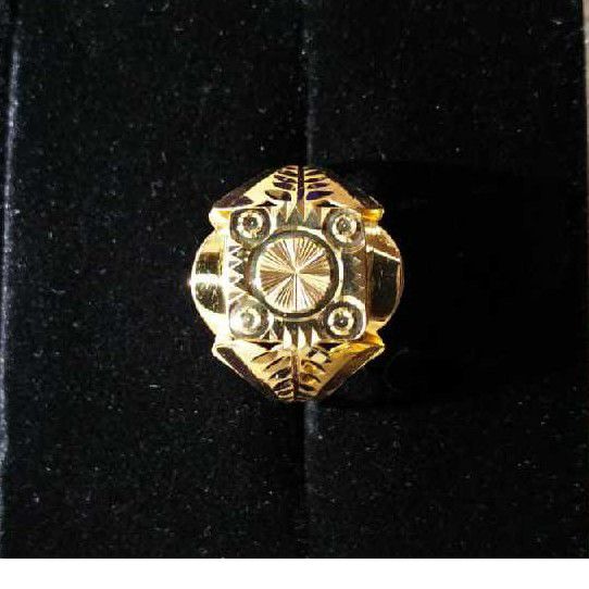 22k/916 Fancy Gold Gents Ring