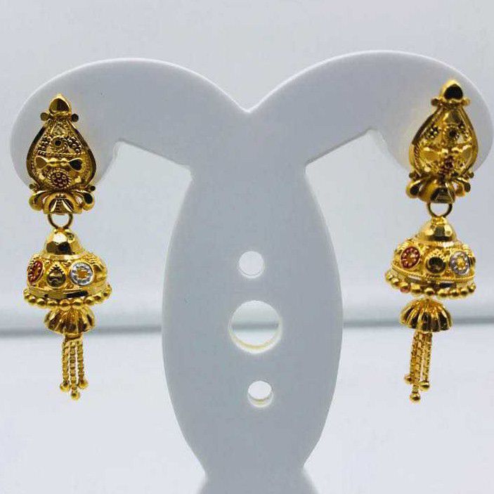 22k/916 Stylish Ladies Gold Earrings