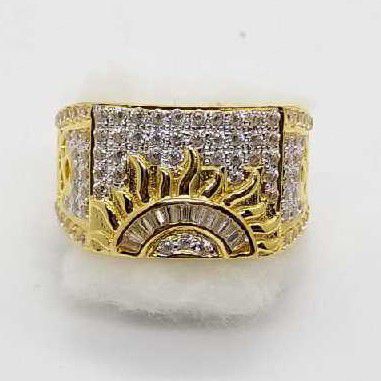 22kt Attractive Gents Gold Casting Ring