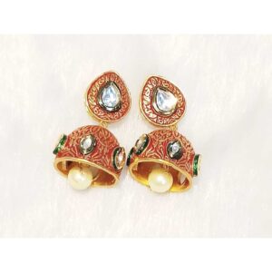 Trendy Kundan Jhumka Ladies Earring
