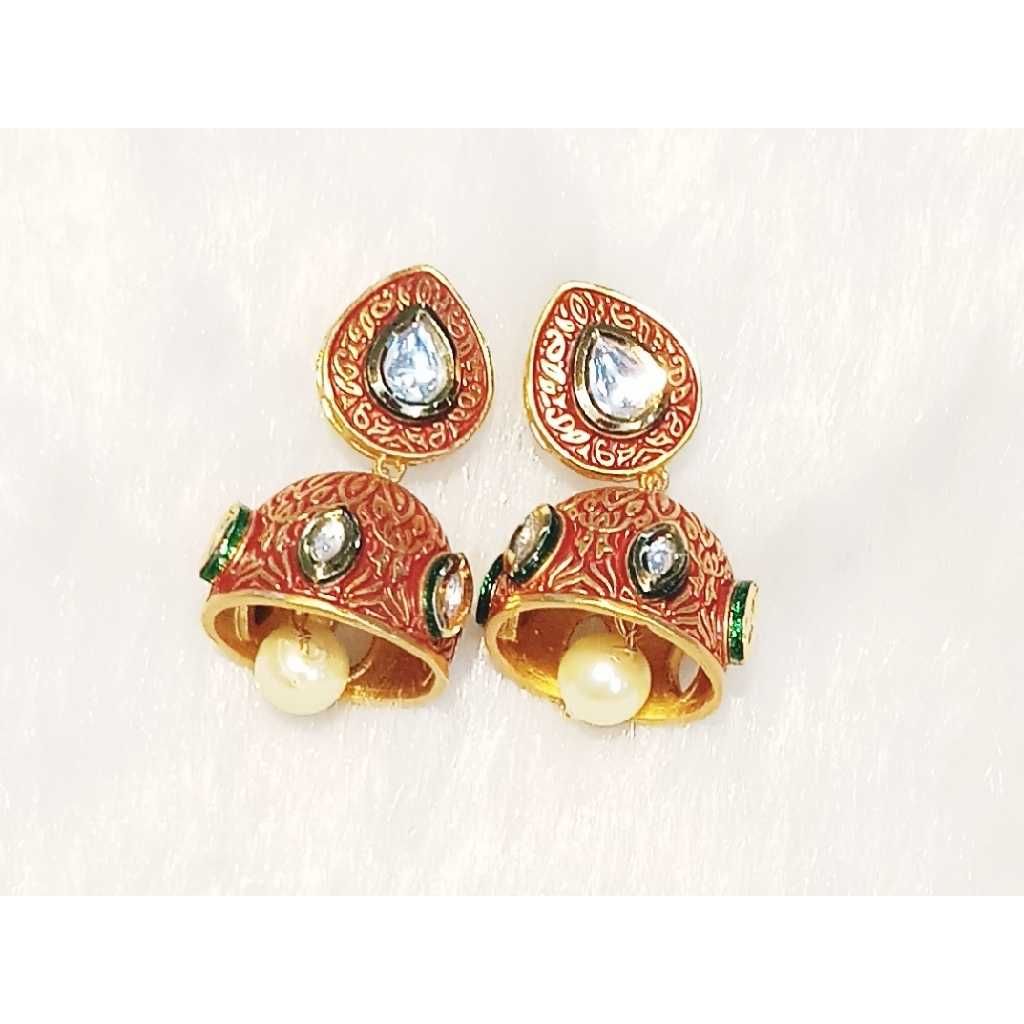 Trendy Kundan Jhumka Ladies Earring