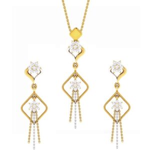 22KT gold cZ Fancy dokiya set sO-n006