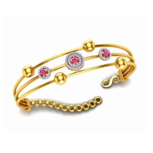 916 Gold CZ Designer Bracelet For Women SO-B009