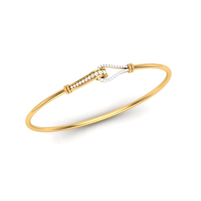 916 Gold CZ Delicate Bracelet For Women SO-B008