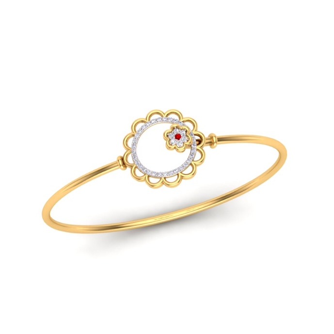 22KT Gold CZ Delicate Ladies Bracelet SO-B002