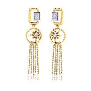 916 Gold CZ Classic Earring SO-E007
