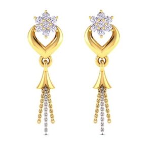 916 Gold CZ Fancy Latkan Earring SO-E004