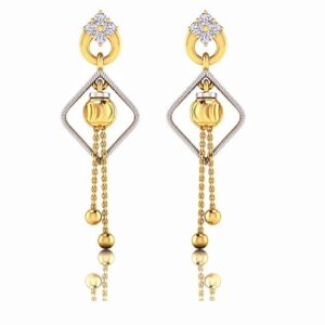 22KT Gold CZ Fancy Latkan Earring SO-E002
