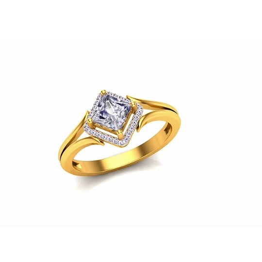 22KT Gold CZ Ladies Ring SO-LR011