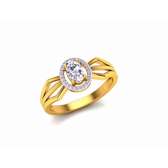22KT Gold CZ Fancy Ladies Ring SO-LR009