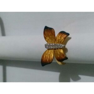 18kt Yellow Butterfly Fancy Gold Ring